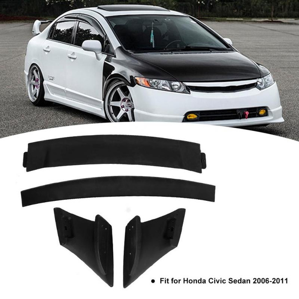 Car Exterior Rear Trunk Wing Spoiler Modification Replacement For Honda Civic Sedan Mugen Rr 06 11 Wish