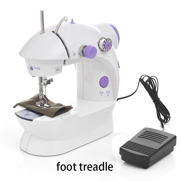 Handheld Portable DIY Cordless Button Hand Switch Foot Pedal Sew Needlework  Household Stitch Set Sewing Machines