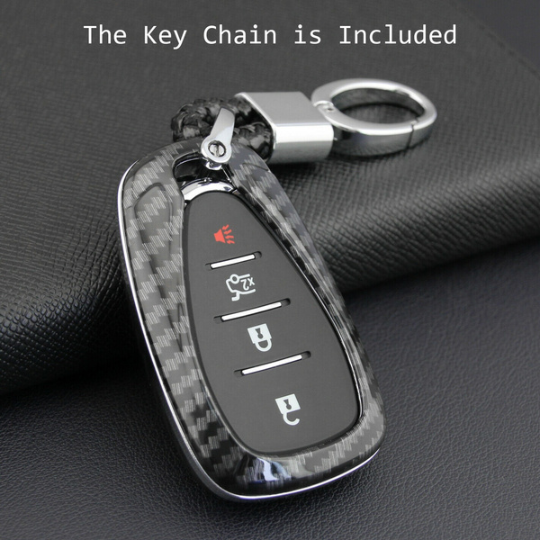 Smart Car Key Fob Cover Chain Ring Case For Chevrolet Accessories Red 