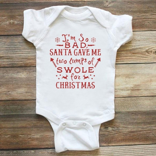 funny christmas baby onesie