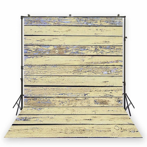 5x7ft Rustic Wood Backdrop Wethered Wooden Grainy Background Shabby Chic Vintage Wood Banner Portrait Photo Studio Filming Backdrops Photoshoot photocall Filming Background US-D-491 