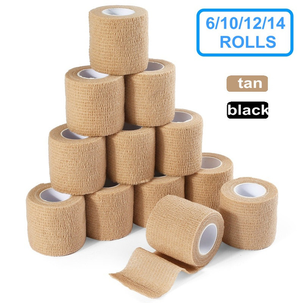 6 10 12 14 Pack Self Adherent Cohesive Bandage 2inch X 5 Yards Self   5ea4f8777e458d752c8a6b7f Large 