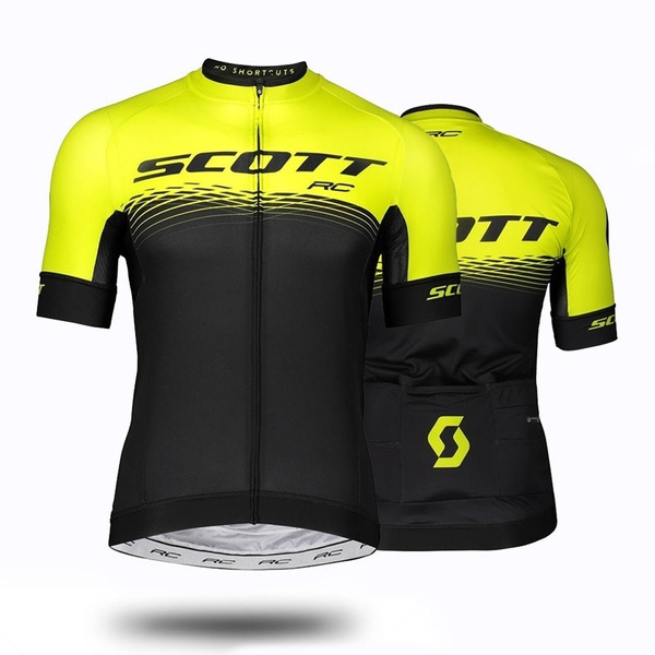 2020 Team Scott Cycling Shirt Mens Maillot MTB Racing Ropa Ciclismo Summer Hombre Roupa Bike Jersey |