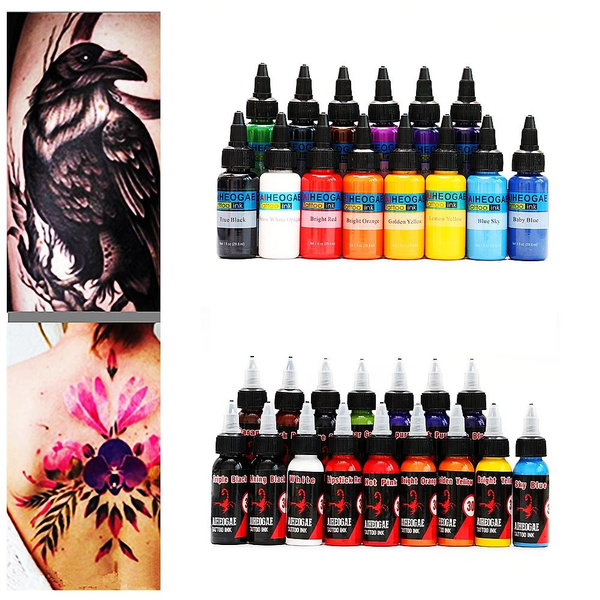 Cheap 40pc Tattoo Ink Tattoo Supplies Kit 5ml Tattoo Body Art Tattoo Ink Set  Pigment Set Professional Beauty Paints Makeup | Joom