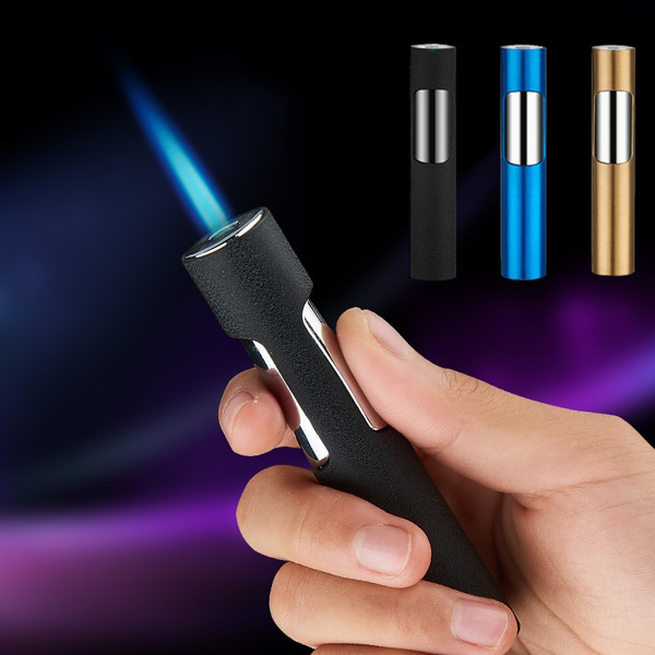 Luxury Designer Metal Refillable Windproof Cigarette Gas Lighter for Men &  Women : : Home & Kitchen