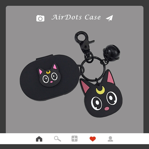 Cartoon Cat Earphone Case Keychain for Xiaomi Redmi AirDots New Case Cover  Wireless Bluetooth Earphone Cases Soft TPU Shell