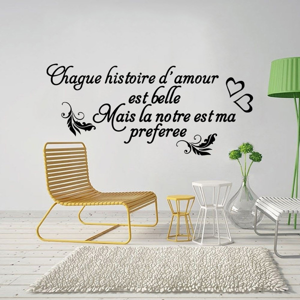 New Desgin French Phrase Wall Sticker for Kids Rooms Decor Francais Quote  Decals Decor Wallpaper Stickers Muraux Phrase