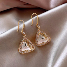 DIAMOND, Triangles, Jewelry, silverneedle