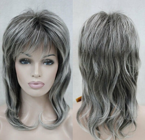 medium grey wig