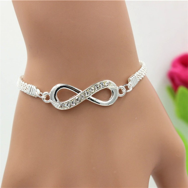 diamond infinity bracelet