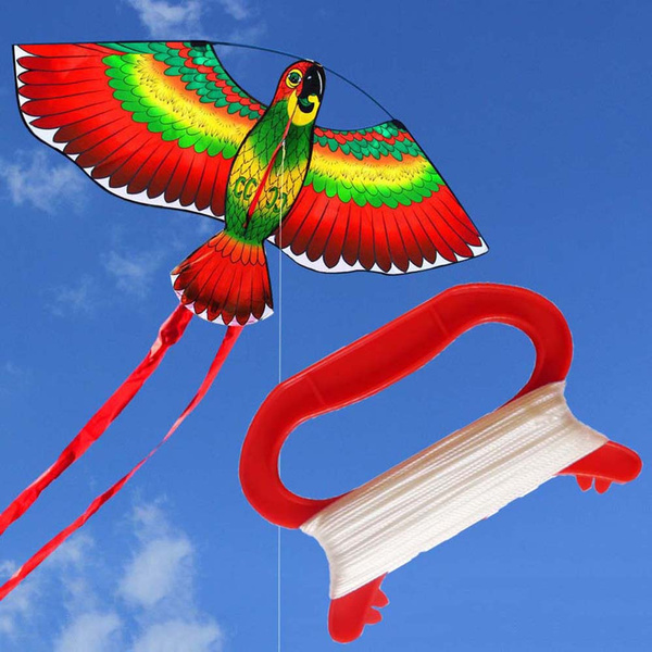 30/50/100m Spring Handle Board Red Color D Shape Thin Flying Kite Line