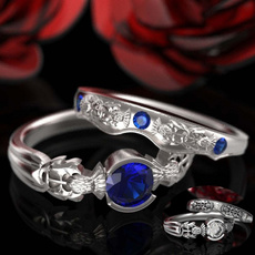 Beautiful, Couple Rings, Flowers, Jewelry