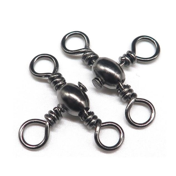 20Pcs/lot 3 Ways Barrel Swivel Fishing Swivels Rolling Swivels Bearing ...