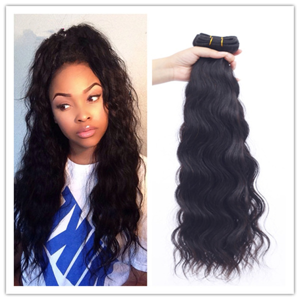 Brazilian Human Hair Extensions Virgin Hair Weave Natural Wave