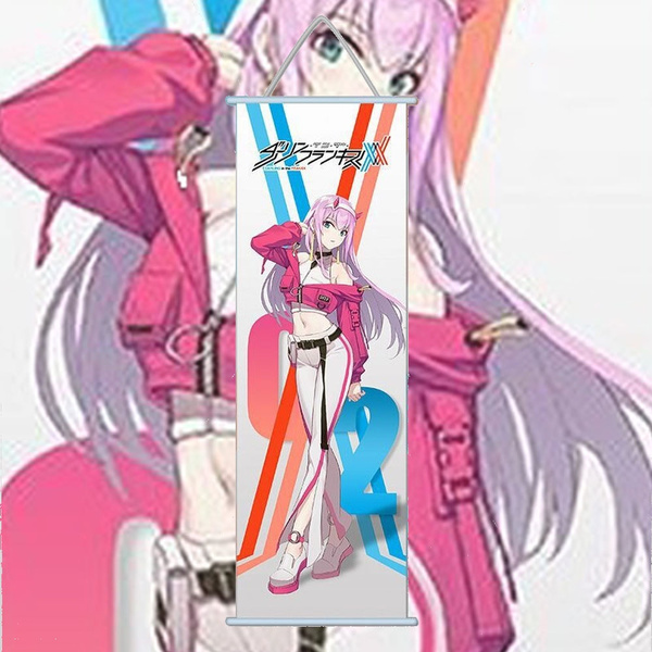 Darling in the FranXX Zero Two Poster Anime Wall Scroll Home Decor collection 