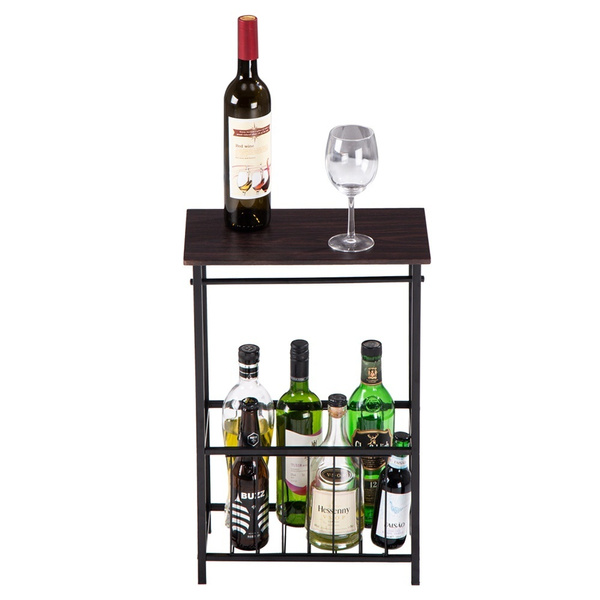 Bathroom Table and Stand with Toilet Paper RollBar Holder and Storage