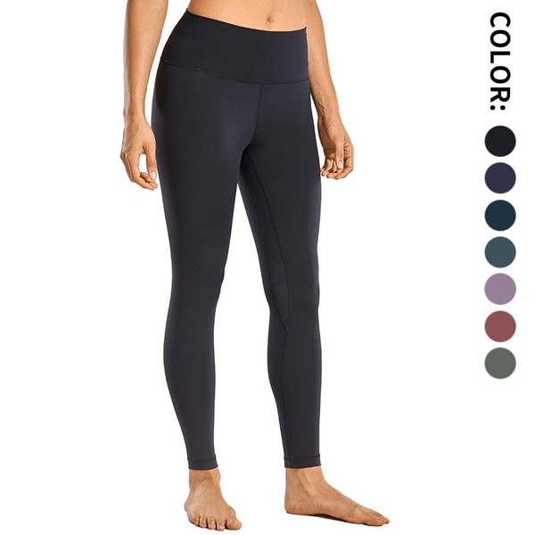 CRZ YOGA Women's Naked Feeling Workout Leggings 25 Inches - 7/8 High W