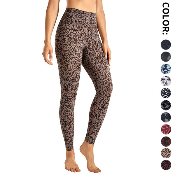 CRZ YOGA Women's Naked Feeling Printed High Waisted Yoga Leggings  Lightweight Quick Dry Workout Sport Pants 25 Inches
