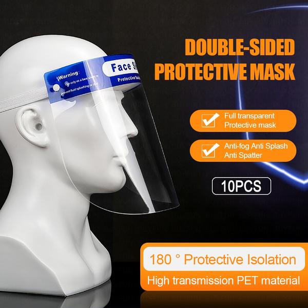 1Pcs Faceshield Full Face Cover Safety Protective Film Tool Anti-oil Anti-fog 
