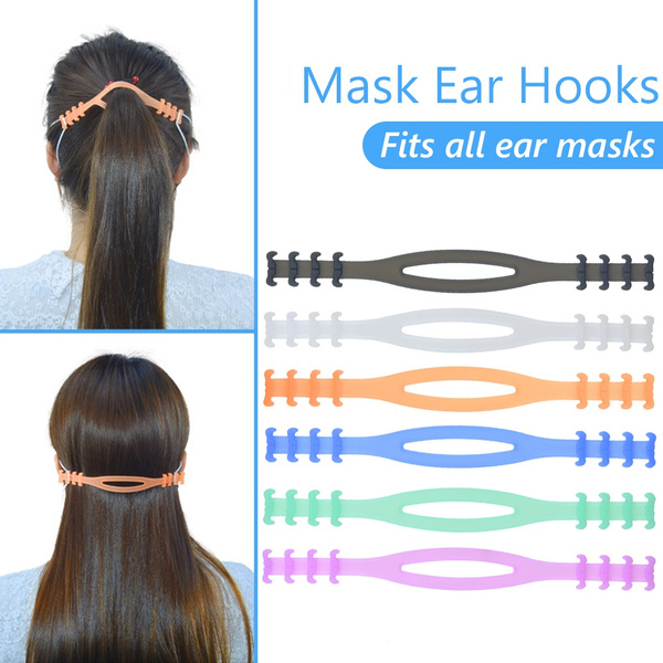 SIAMHOO Mask Ear Strap Hook,Silicone Mask Retainer Adjusting Buckle 