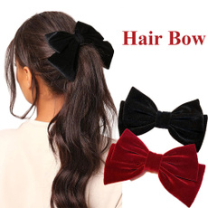 bowknot, hair, velvet, knot