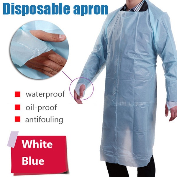 long sleeve plastic bib