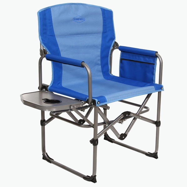 Kamp Rite Compact Director S Chair W Side Table And Organizer Blue Wish Kamp Rite Compact Director S Chair W, Director S Chair With Side Table Sam Club