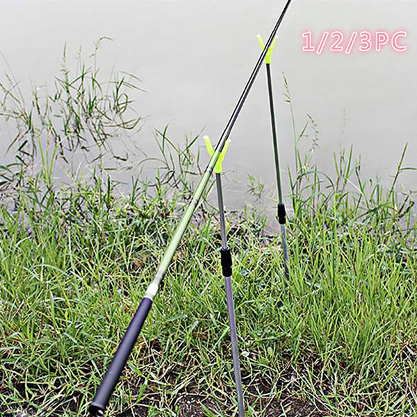 1/2/3Pc Adjustable Metal Fishing Rod Pole Holder Rack Stand