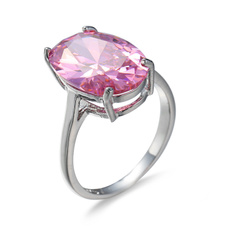 Sterling, pink, Moda, wedding ring