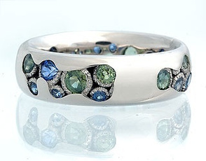 Sterling, Fashion, 925 silver rings, aquamarinering