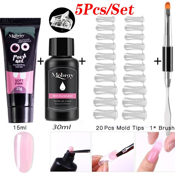 5pcs-set-builder-nail-gel-set-nail-acrylic-poly-extension-gel-pink