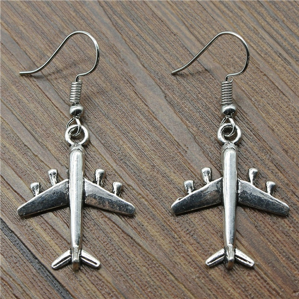 Airplane Dangle Earrings