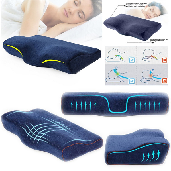 Contour Memory Foam Pillow With Cover Orthopaedic Head Neck Back