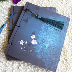 sketchbook, Tassels, Journal, chinoiserie