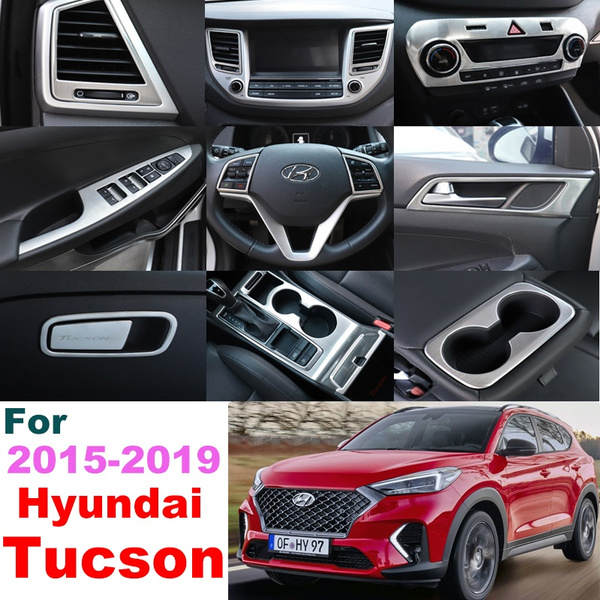 Hyundai Tucson interior trim Interior Decoration Trim Gear Shift Panel  Drink Holder Cover Trim For Hyundai Tucson 2015-2019