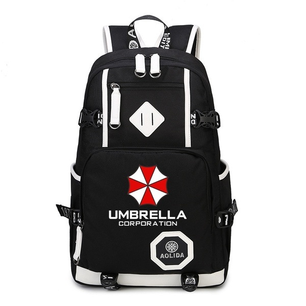 Outdoor Bag Resident Evil School Backpack Umbrella Travel Laptop Shoulder Bags 
