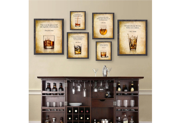JAPI Bar Decoration Gifts | Beer Drinker Gifts for Men | Bar Decor for Home  | Drinking Wall Art Present | Grandpa and Dad Gift Ideas | Fun Art Print