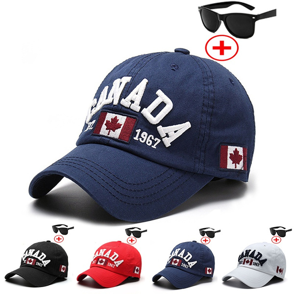 Fashionable unisex Washed Canadian flag 