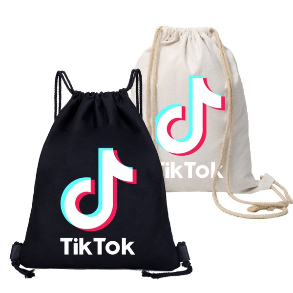 2020 New Fashion TIK TOK School Backpack Cotton Bunch Canvas Students ...