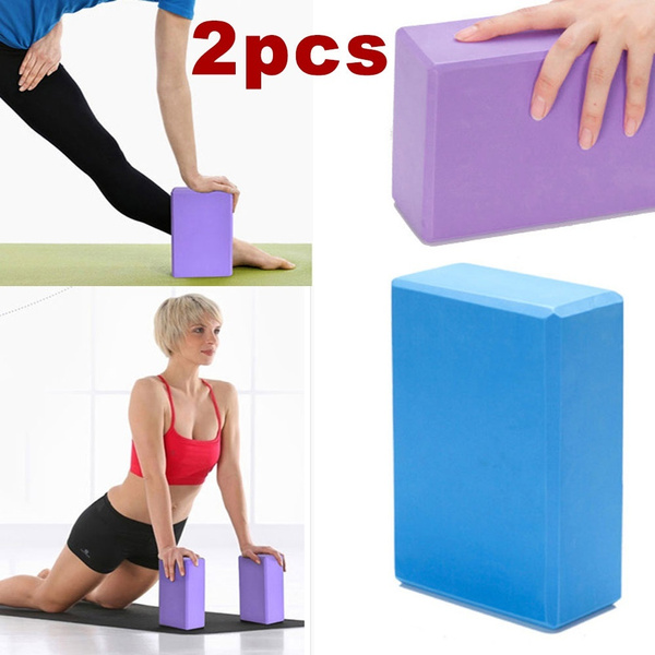 2Pcs GYM Fitness Blocks Yoga Brick Home Exercise Tool 