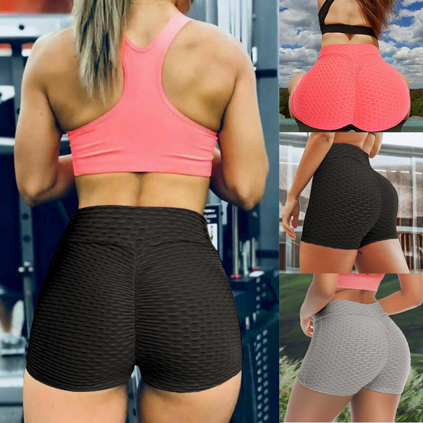 Women's Sports Shorts Gym Workout Fitness Yoga Hot Pants High