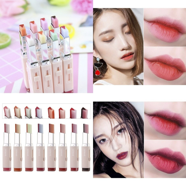 korean double color lipstick