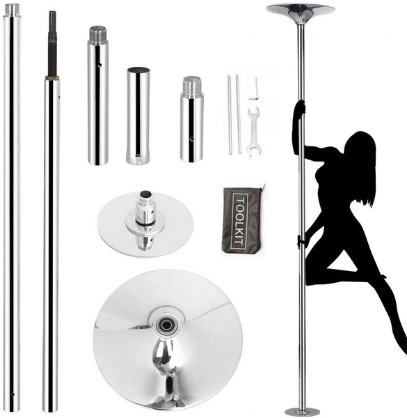 Dance Pole Static Spinning 45mm Portable Stripper Dancing Fitness Exercise Party 