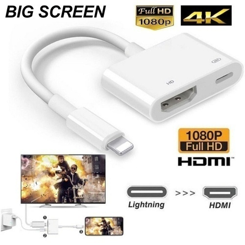 Lightning To HDMI Adapter TV 1080P HD Digital AV adapter Converter for  iPhone iPad to TV Same Screen for Lightning HDMI Cable 