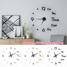 Decor, clockwallsticker, Clock, Home & Living
