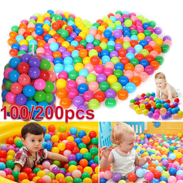100pcs Colorful Pit Balls Soft Ocean Ball Toy Baby Kids Pool Toys Playpen Fun 