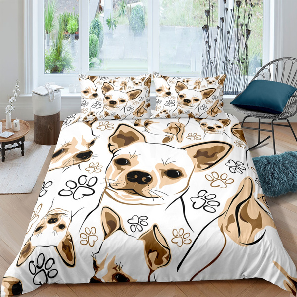 Kids Puppy Duvet Cover Dog Cute Pet, Pet Cover For Queen Bed