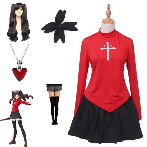 Tohsaka Rin Cosplay Costume Fate Stay Night Anime Cosplay Fate EXTRA Game Costume Rin Uniform Women Fate Grand Order