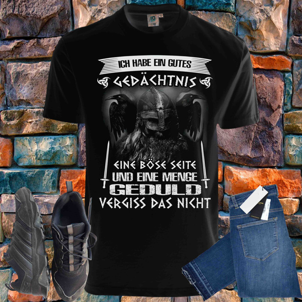 Odin Thor Spruch deutsch germany print tshirt Wish