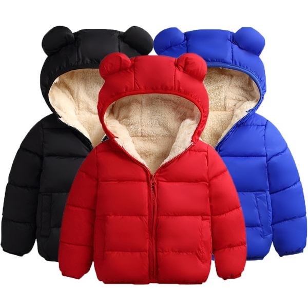 NEW Winter Coat Baby Girls Jacket Kids Warm Outerwear Children Hooded Coat Child 
